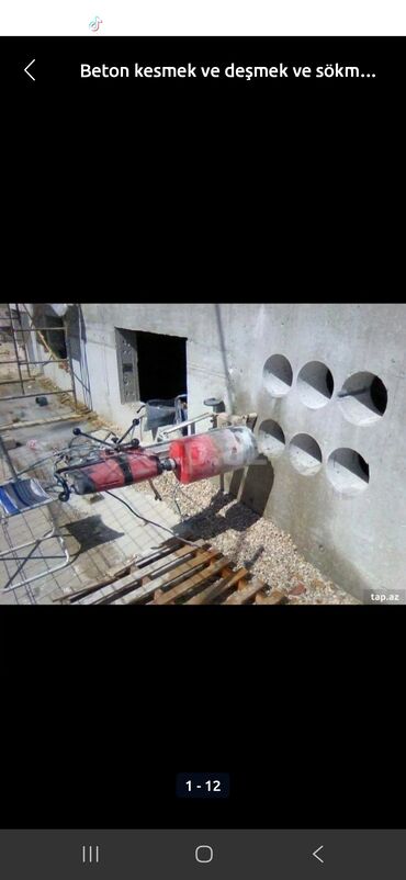 Beton işləri: Beton deşikdelmə və kəsim xidməti - Hilti markalı professional karot — 20