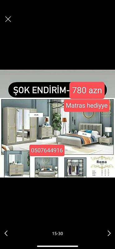 woodpecker mebel: İkinəfərlik çarpayı, 2 tumba, Azərbaycan, Yeni — 5