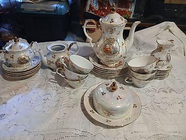 cay: Çay dəsti, rəng - Ağ, Farfor — 1