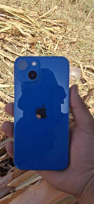 IPhone 13, Б/у, 128 ГБ, Синий, Чехол, 85 %