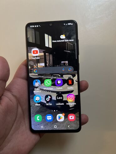 Samsung: Samsung Galaxy A41, 64 GB, rəng - Göy, Barmaq izi — 5