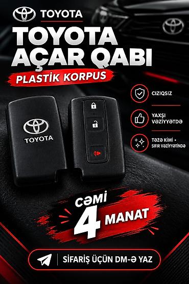 traktor satisi azerbaycan: Toyota açar qabı – plastik korpus - Model: Toyota açarları üçün uyğun — 1