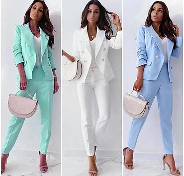 mint plava: Ženski komplet – sako i pantalone Elegantan ženski komplet koji se — 1