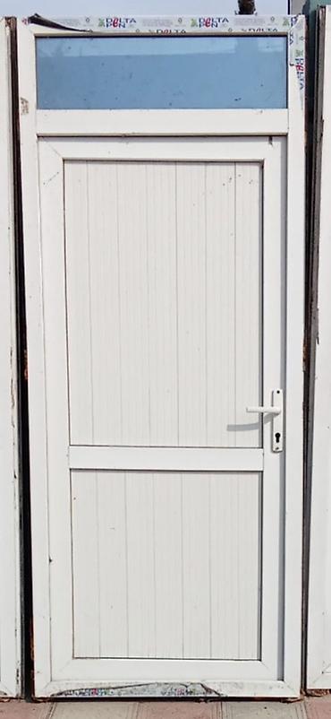 qapi ustu: PVC giriş qapıları – 3 ədəd - Material: ağ rəngli PVC/profil karkas - — 2