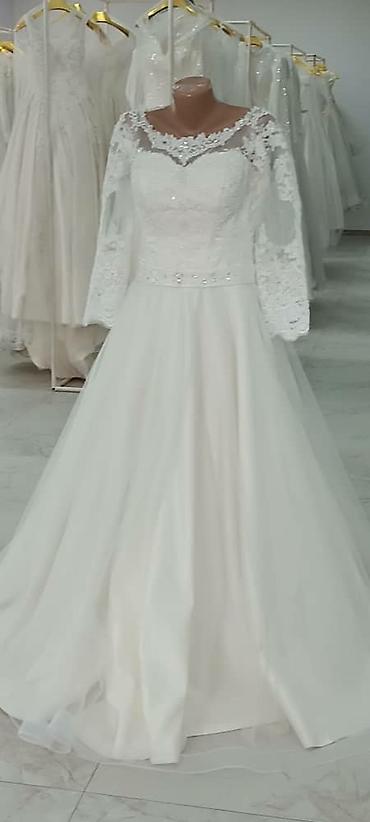 Свадебные платья: Свадебное платье, Закрытое, Мусульманское, Открытая спина, Русалка, Б/у — 8