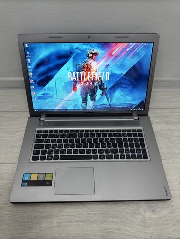 ноутбук ноутбук: Ноутбук, Lenovo, 8 ГБ ОЗУ, Intel Core i7, 17 ", Б/у, Для работы, учебы, память SSD