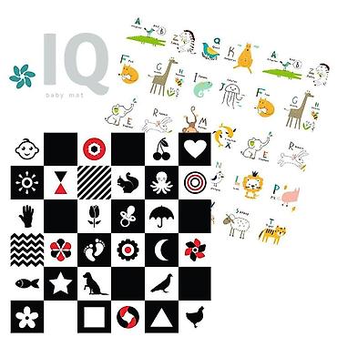 masimo dutu: IQ sklopiva podloga sa dva lica – Kontrasti + Nova ABCeda, 150 × 150 × — 1