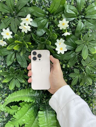 iphone 6s купить бу: IPhone 16 Pro, 512 GB, Desert Titanium, Zəmanət, Simsiz şarj, Face ID