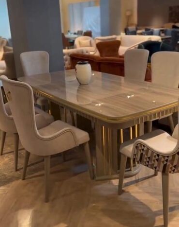 Sifarişlə masa və oturacaq dəstləri: Oval masa, Eyvan üçün, 6 nəfər — 7
