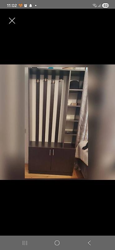 ikinci el dehliz dolabi: Dəhliz üçün çoxfunksiyalı asqılıq və dolab kombini - Material — 1
