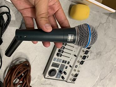 Микшерные пульты: Продаётся комплект для вокала и мероприятий: 🎤 Shure Beta 58A 🎤 Shure — 12