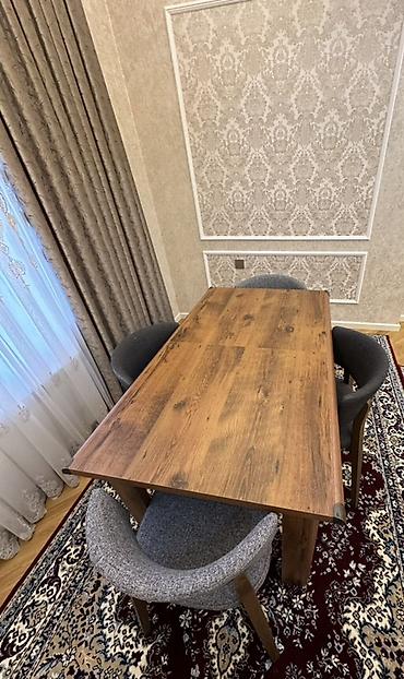 Masalar: Qonaq masası, Yeni, Açılan, Taxta, Dördbucaq masa — 2