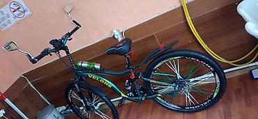 teker velosiped: Velone dağ velosipedi - Çərçivə: amortizatorlu (full-suspension) — 7