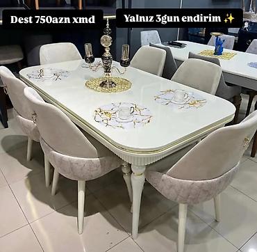 Yemək otağı dəsti - Dəst qiyməti: 750 AZN - Yalnız 3 gün endirim lalafo.az -da Yemək otağı dəsti - Dəst qiyməti: 750 AZN - Yalnız 3 gün endirim