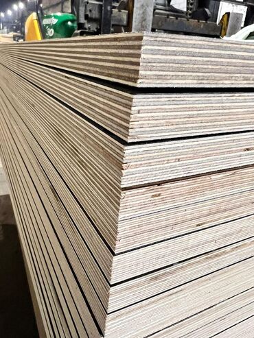 Фанера: Фанера, Ламинированная, Для строительства, Береза, Влагостойкая — 15