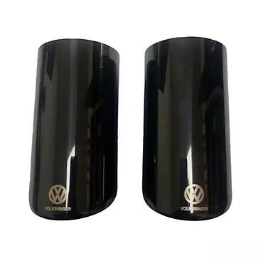 vacsy pumpa: Hrom nastavak auspuha VW logo 69mm - crni. Kvalitetni nastavci auspuha — 1