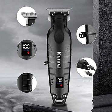 sac tokulməsi: Trimmer Kemei 2293 - 1 Sürətli / 6000RPM / 1200MAH - 180 Dəqiqə / TYPC — 9
