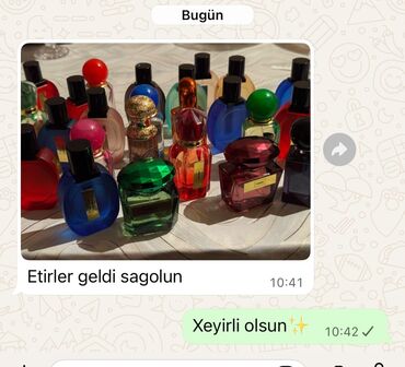 Ətriyyat: Məhsul: Parfüm yağları və flakonlarda hazır ətirlər Təsvir: - Geniş — 22