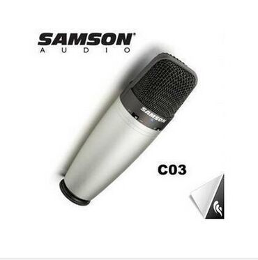 microphone: Samson C03 studiya mikrafonu . Mikrofon "Samson C03" studio microphone