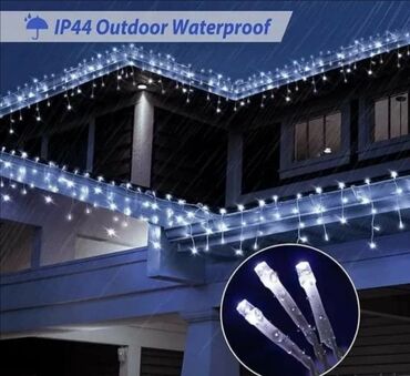 Ostali kućni dekor: Led zavesa za spoljnu i unutrašnju upotrebu Dužina : 3m- 1.800dinara — 12