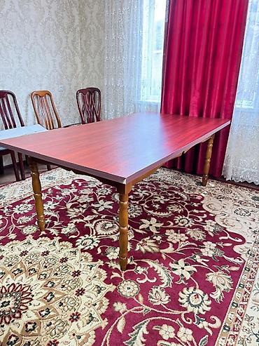 table study: Стол и стул для зала, Б/у, Самовывоз, цвет - Коричневый — 2