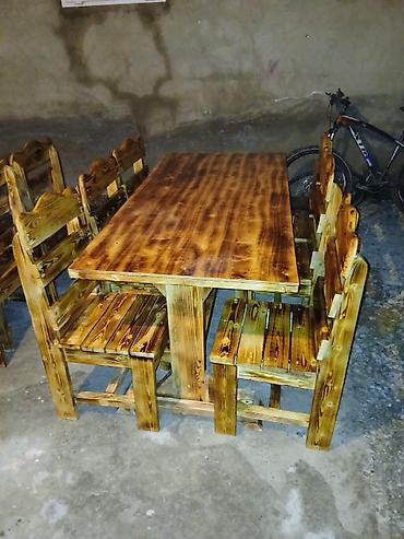 Bağ, çöl masa və oturacaq dəstləri: Yeni, Dördbucaq masa, 6 stul, Açılmayan, Stullar ilə, Taxta, Azərbaycan -da lalafo.az — 6 Bağ, çöl masa və oturacaq dəstləri: Yeni, Dördbucaq masa, 6 stul, Açılmayan, Stullar ilə, Taxta, Azərbaycan — 6