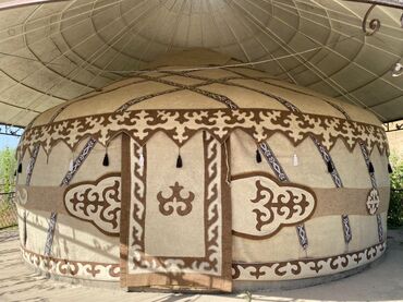 Аренда юрт: Аренда юрты, Каркас Деревянный, 85 баш, Казан, Стол, Стулья — 12