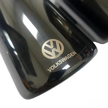 vacsy pumpa: Hrom nastavak auspuha VW logo 69mm - crni. Kvalitetni nastavci auspuha — 4