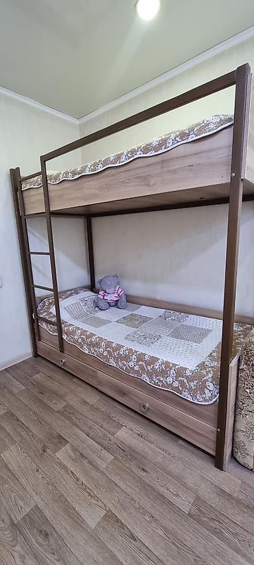 bunk bed: Детский гарнитур в одном стиле (дуб/светлый орех):. - Двухъярусная — 1