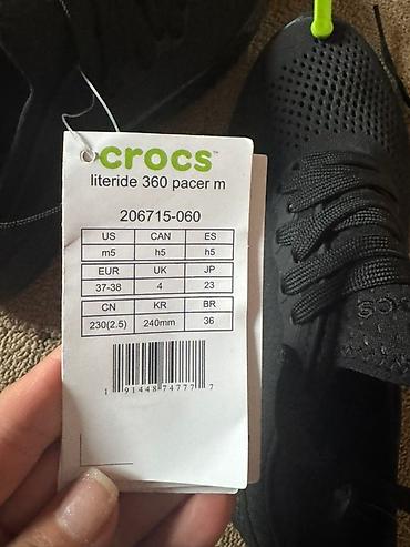 кроссовки крокс: Кроссовки, 37, 38, Crocs, Новый, цвет - Черный, Самовывоз, Бесплатная доставка, Платная доставка — 2