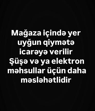 ətir magazasi: Mağaza daxilində yer icarəyə verilir. Yeni Biznesə başlamaq istəyənlər — 1