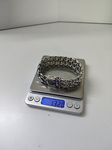 Браслеты: Серебряные Браслеты Браслет "Двойной Бисмарк" Серебро 925 проба Вес — 3