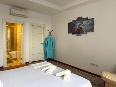 Посуточная аренда квартир: 3 комнаты, Душевая кабина, Постельное белье, Кондиционер — 10