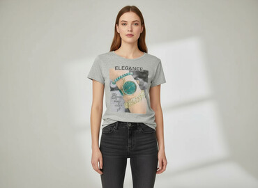 koszula damska z napisami: T-shirt damski, rozmiar S