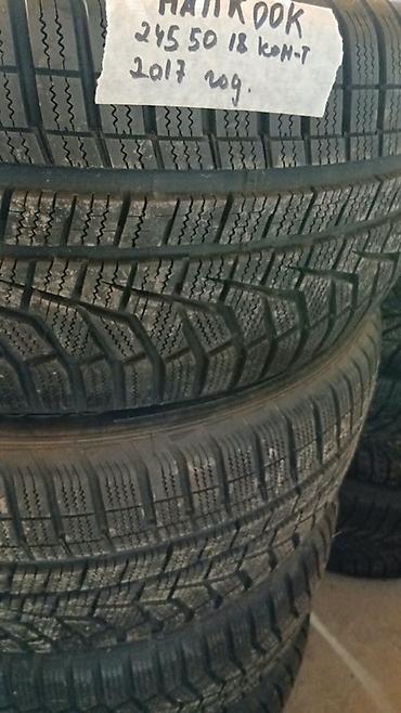 Шины 245 / 50 / R 18, Зима, Б/у, Комплект, Легковые, Корея, Hankook