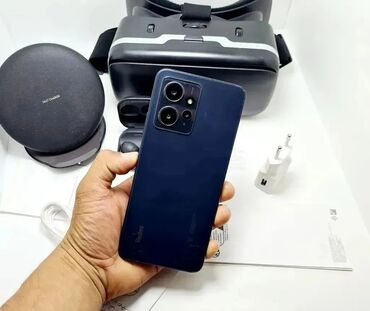 Redmi: Redmi, Redmi Note 12, Б/у, 256 ГБ, цвет - Черный, 1 SIM, eSIM, 2 SIM — 2