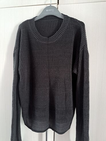 серый кардиган со звездами: Кофта, Облегающая, Осень-весна, M (EU 38)