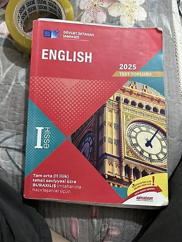 Книги и журналы: DİM “Test Toplusu 2023” dəstəsi – I və II hissələr Tərkib: - English — 5