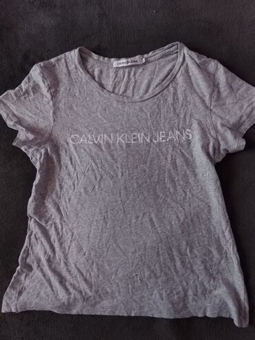 stradivarius majice: Calvin Klein, M (EU 38), color - Grey