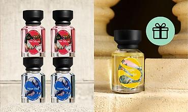 ud hindi: Məhsul: Niche ətir kolleksiyası – Rose Mode, Neon Oud və Tropic — 1
