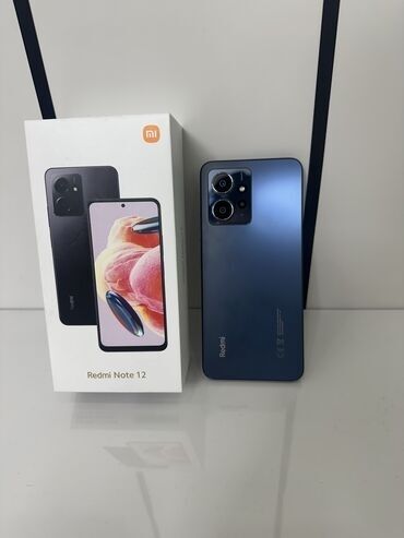 Redmi: Redmi, Redmi Note 12, Б/у, 8 ГБ, цвет - Синий, 2 SIM