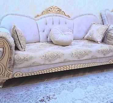 riyad mebel divanlar: İşlənmiş, Klassik divan, Divan, 2 kreslo, Bazasız, Açılmayan — 4