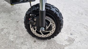 Elektrikli samokatlar: Ağır off-road elektrik skuter - Güclü ikili ön amortizator sistemi və — 3