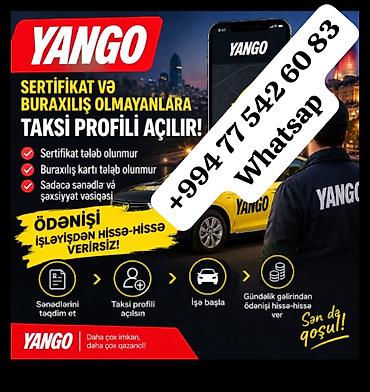 taksi parki: Taksi sürücüsü tələb olunur, Şəxsi nəqliyyat vasitəsi ilə, Gündəlik ödəniş, Təcrübəsiz — 2