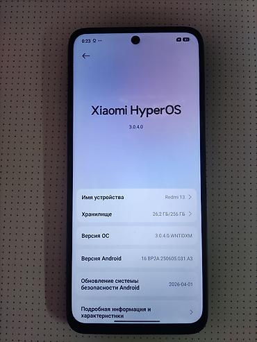 Redmi, Redmi 13, Б/у, 256 ГБ, цвет - Черный, 2 SIM at lalafo.kg Redmi, Redmi 13, Б/у, 256 ГБ, цвет - Черный, 2 SIM