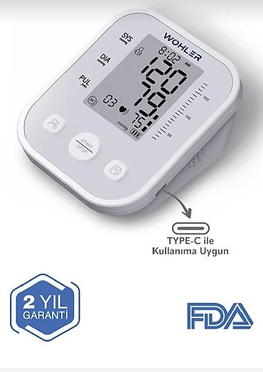 Tonometrlər: Yeni nəsil,WOHLER ARM-30E+ avtomatik qoldan təzyiq ölçən — 8