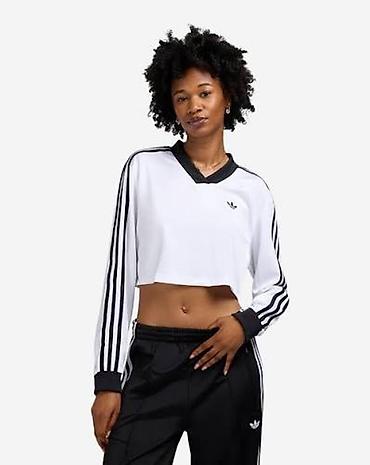 vikend torba: ADIDAS Adicolor Football Jacquard Crop Long-Sleeve Top vel. S — 2