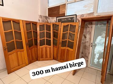 gapılar: Qapilar 5 eded temiz taxta qapilar çerçive nalişnik zamok daxil cemi