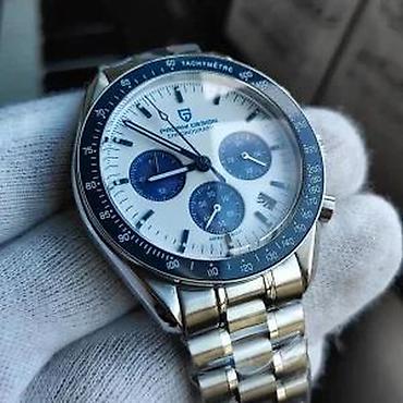 Ručni satovi: PAGANI DESIGN PD-1701 -Plava- Omega Speedmaster Moonwatch Potpuno nov — 10