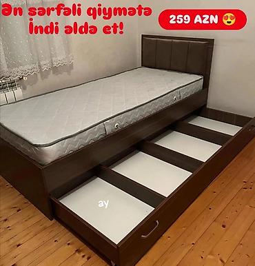 stul taxta: Yeni, Təknəfərlik çarpayı, Matras ilə, Siyirməli — 1